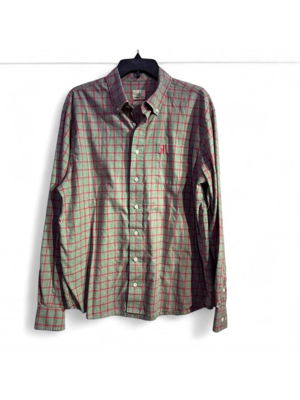 Johnie-O Hangin' Out Pink on Gray Plaid